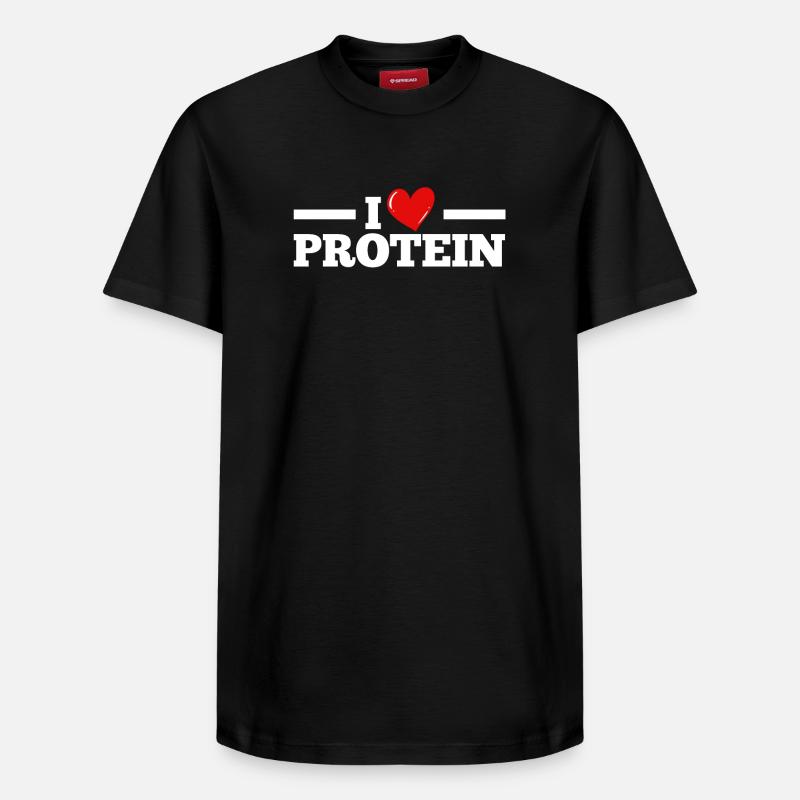 protéine - T-shirt unisexe décontracté en coton Supima – de SPREAD - noir
