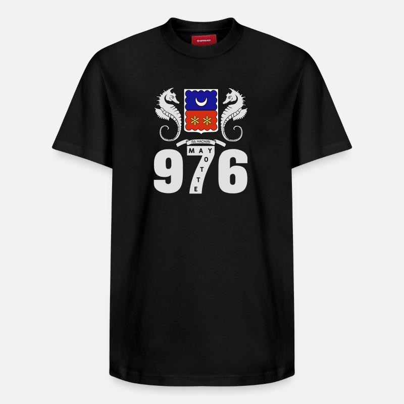 MAYOTTE - T-shirt unisexe décontracté en coton Supima – de SPREAD - noir