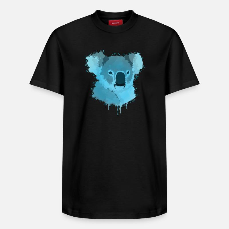 Art koala koala - T-shirt unisexe décontracté en coton Supima – de SPREAD - noir