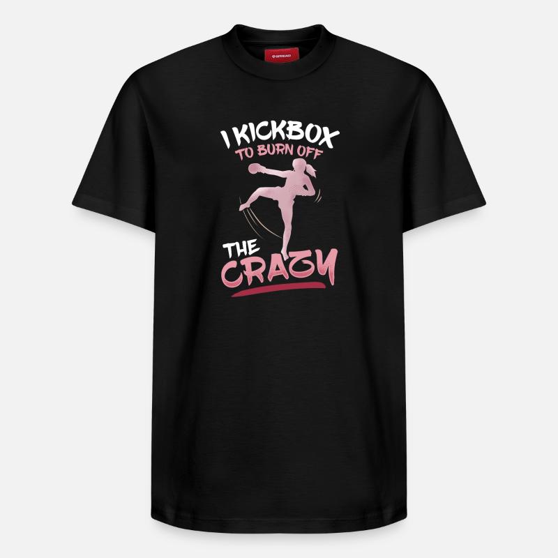 Kickboxing Kickboxer - T-shirt unisexe décontracté en coton Supima – de SPREAD - noir