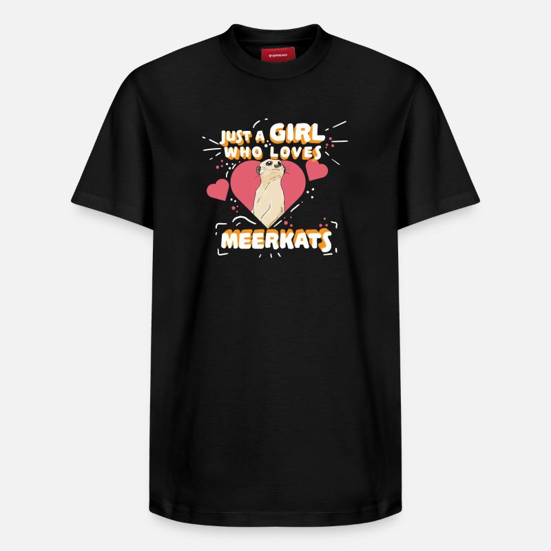 Erdmännchen - Relaxed Unisex Supima Cotton T-Shirt – von SPREAD - Schwarz