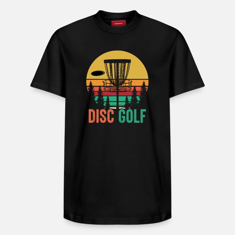 Disc Golf - Relaxed Unisex Supima Cotton T-Shirt – von SPREAD - Schwarz