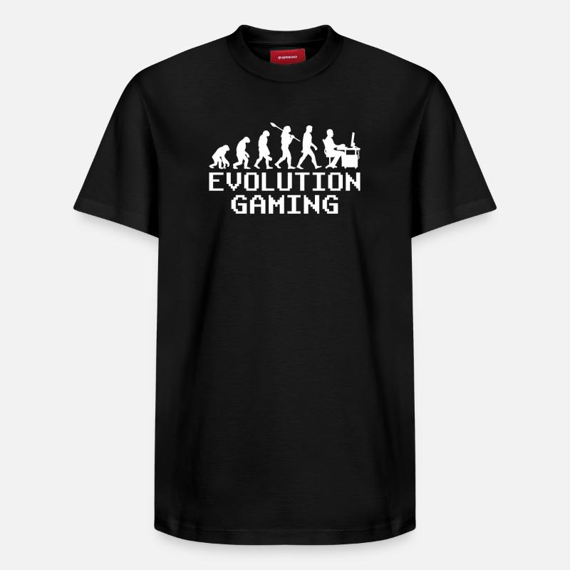 Pc Gaming Evolution - Relaxed Unisex Supima Cotton T-Shirt – von SPREAD - Schwarz