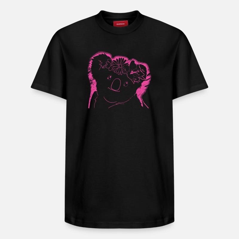 Koala Koala Ours - T-shirt unisexe décontracté en coton Supima – de SPREAD - noir