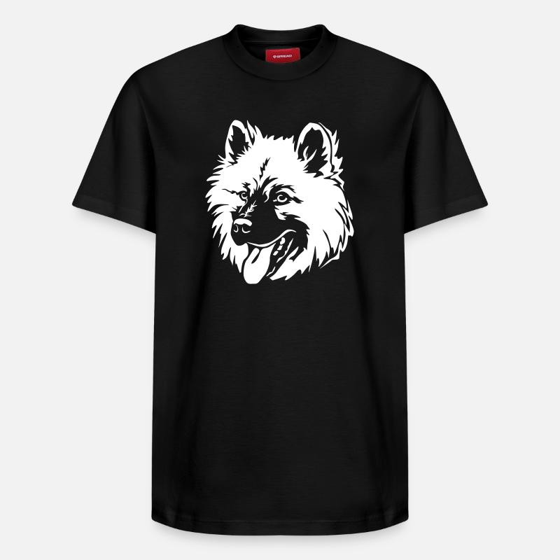 Tête Eurasier "Black Edition" - T-shirt unisexe décontracté en coton Supima – de SPREAD - noir