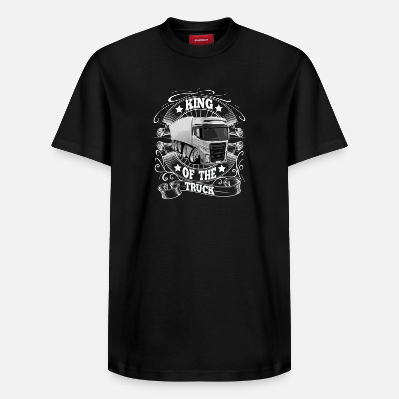 Chauffeur de camion King - T-shirt unisexe décontracté en coton Supima – de SPREAD - noir