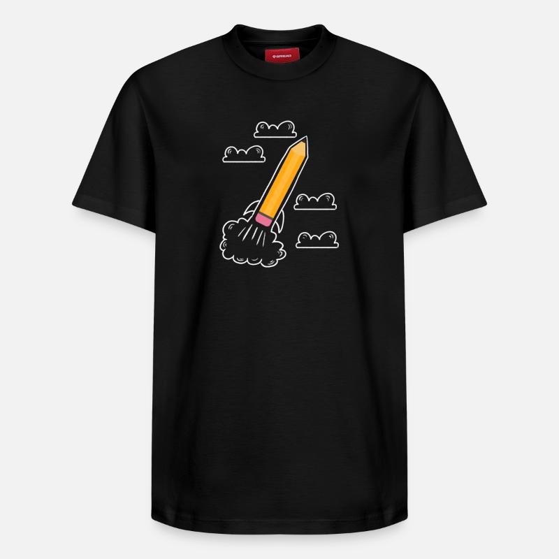 Premier jour d’école Début d’école - T-shirt unisexe décontracté en coton Supima – de SPREAD - noir