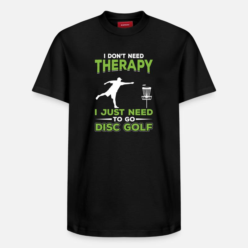 Disc Golf - Relaxed Unisex Supima Cotton T-Shirt – von SPREAD - Schwarz