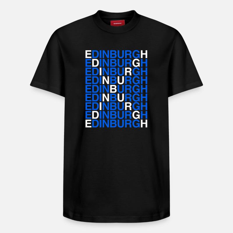 EDIMBOURG Écosse Drapeau Schottland - T-shirt unisexe décontracté en coton Supima – de SPREAD - noir