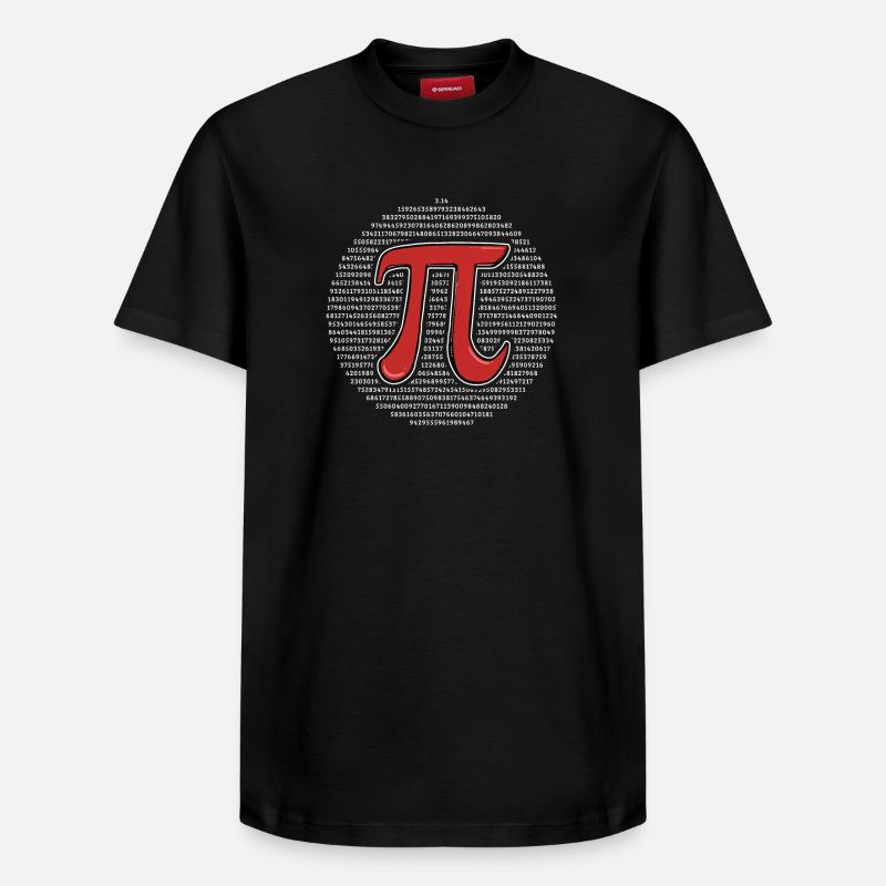 Pi Jour Pi Math - T-shirt unisexe décontracté en coton Supima – de SPREAD - noir