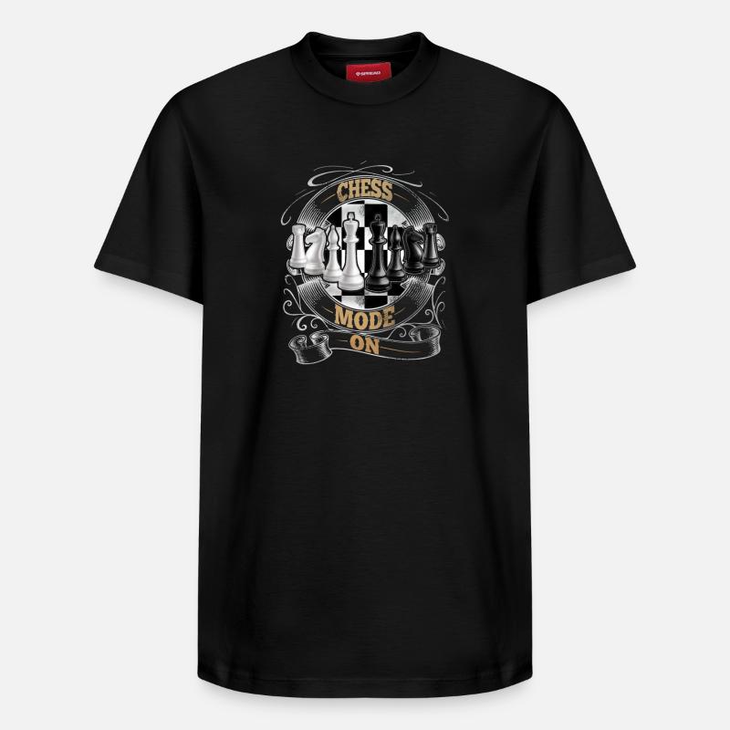 Échecs - T-shirt unisexe décontracté en coton Supima – de SPREAD - noir