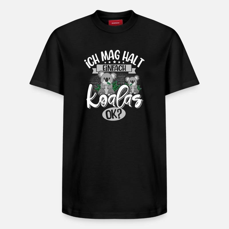 Koala - T-shirt unisexe décontracté en coton Supima – de SPREAD - noir