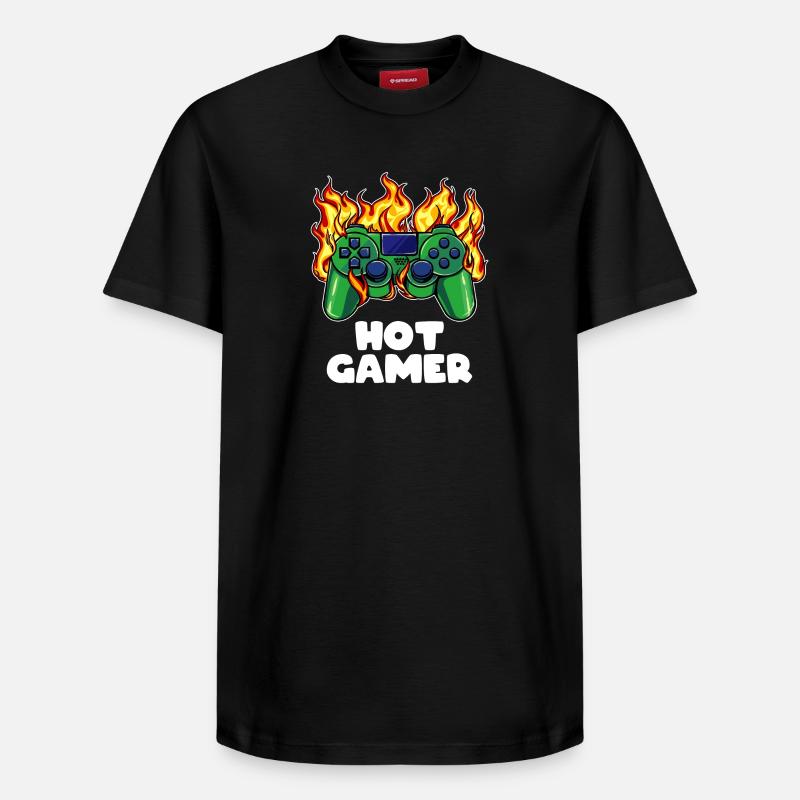 Gamer Gamer Gamecker Controller - T-shirt unisexe décontracté en coton Supima – de SPREAD - noir