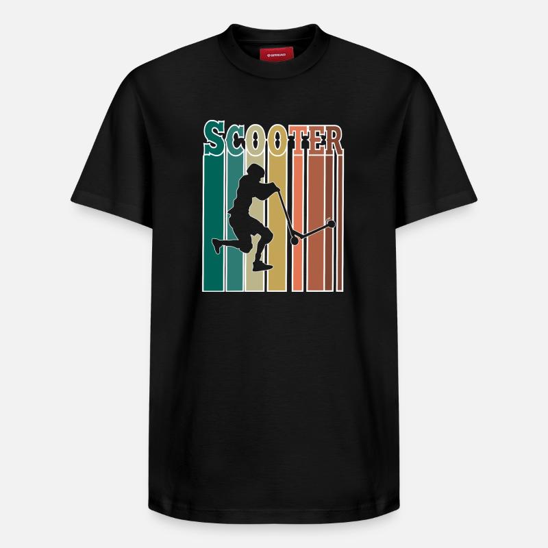 Scooter - T-shirt unisexe décontracté en coton Supima – de SPREAD - noir