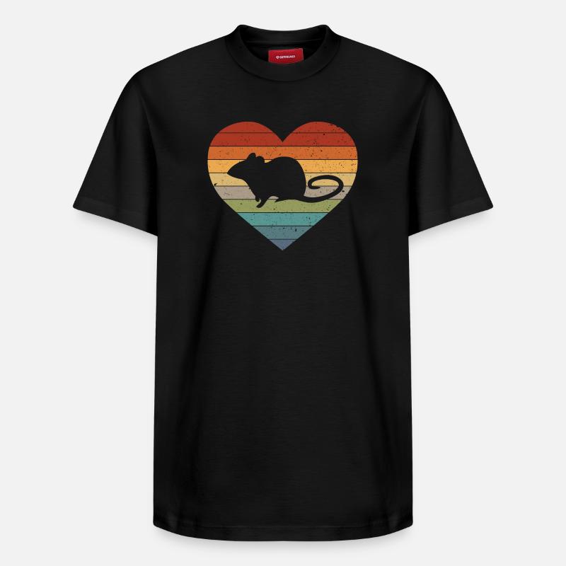 Rat rats - T-shirt unisexe décontracté en coton Supima – de SPREAD - noir
