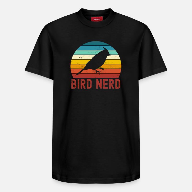 Oiseaux oiseaux - T-shirt unisexe décontracté en coton Supima – de SPREAD - noir