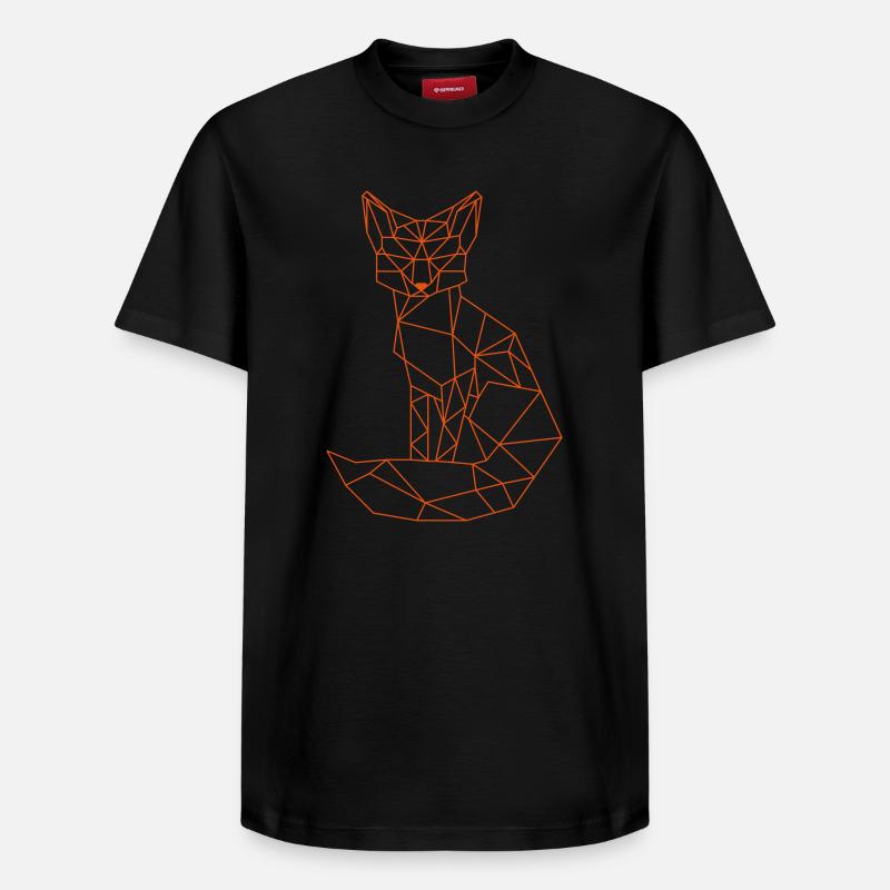 Renard - T-shirt unisexe décontracté en coton Supima – de SPREAD - noir