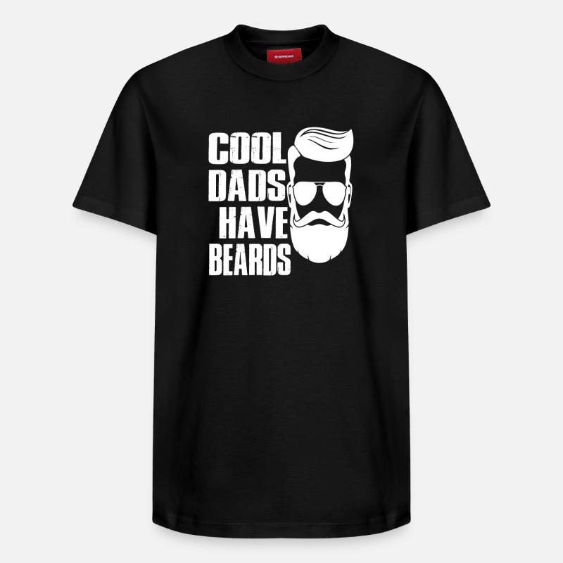 papas cool ont la barbe - T-shirt unisexe décontracté en coton Supima – de SPREAD - noir