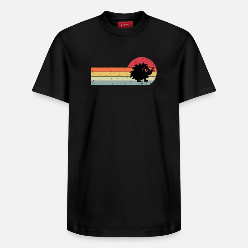 Hérisson - T-shirt unisexe décontracté en coton Supima – de SPREAD - noir