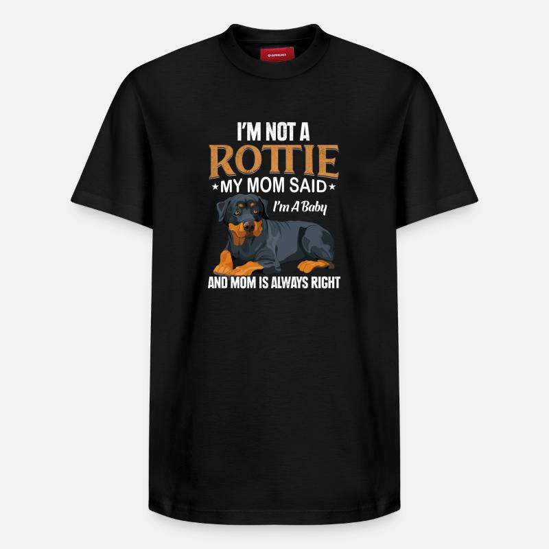 M. Rottweiler - T-shirt unisexe décontracté en coton Supima – de SPREAD - noir