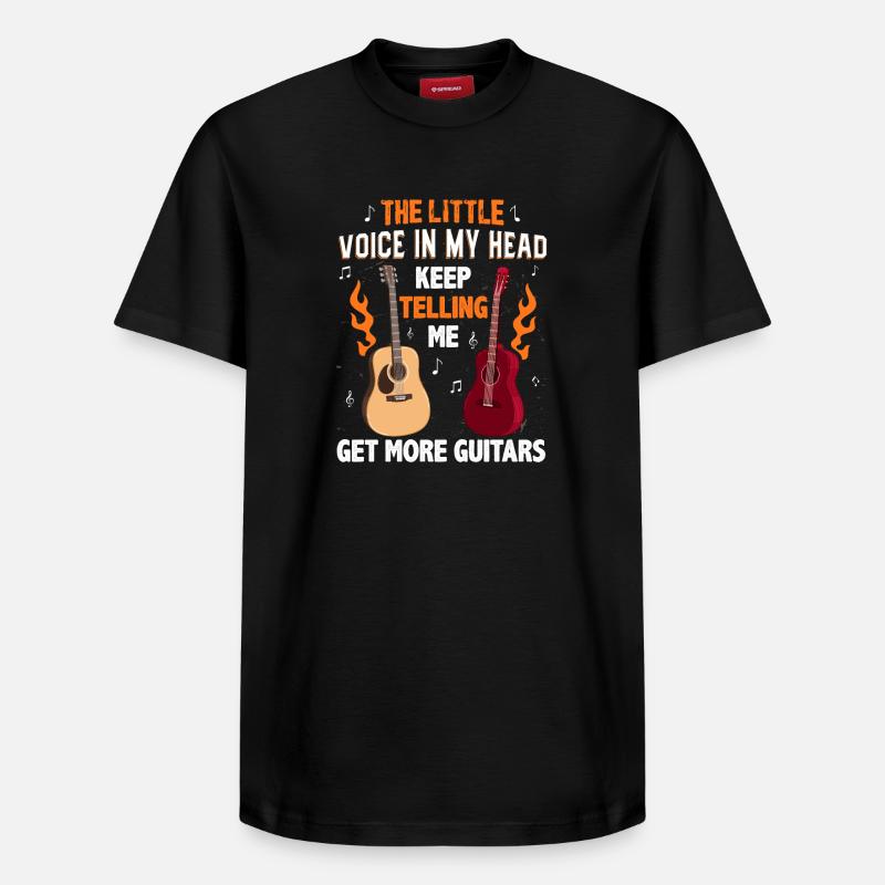 Guitariste guitare guitare - T-shirt unisexe décontracté en coton Supima – de SPREAD - noir