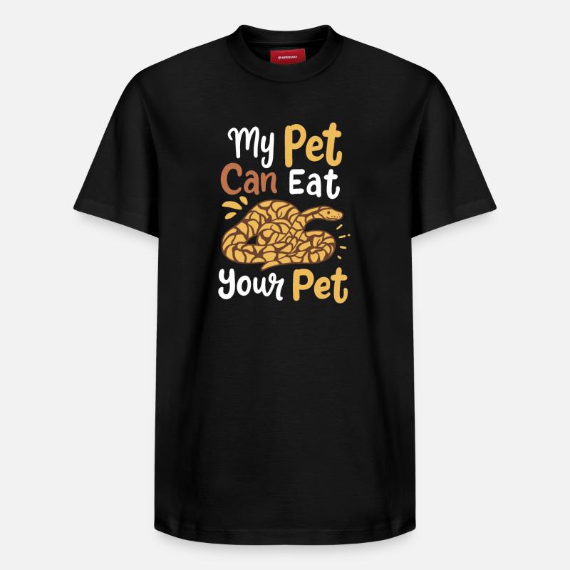 Python Serpents propriétaires - T-shirt unisexe décontracté en coton Supima – de SPREAD - noir