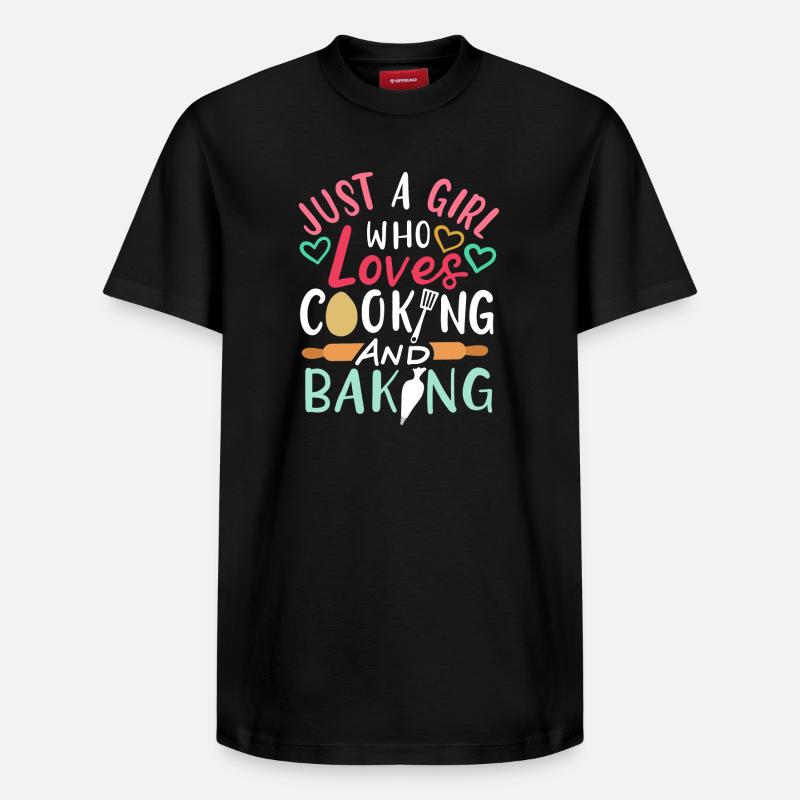 Cuisson de la cuisson - T-shirt unisexe décontracté en coton Supima – de SPREAD - noir