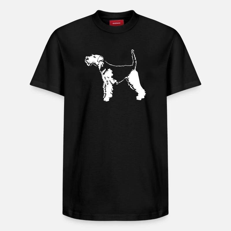 Welsh Terrier "Black Edition" - Relaxed Unisex Supima Cotton T-Shirt – von SPREAD - Schwarz