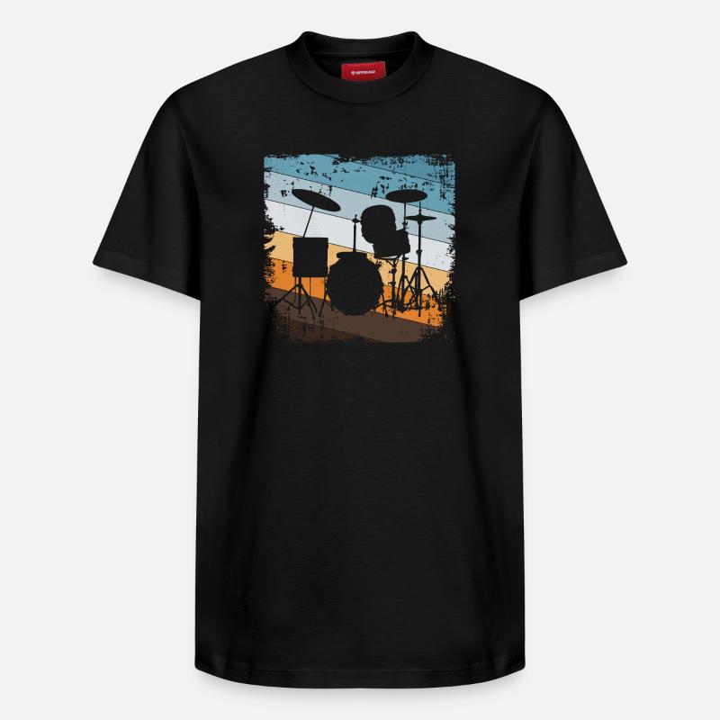 Batteries - T-shirt unisexe décontracté en coton Supima – de SPREAD - noir