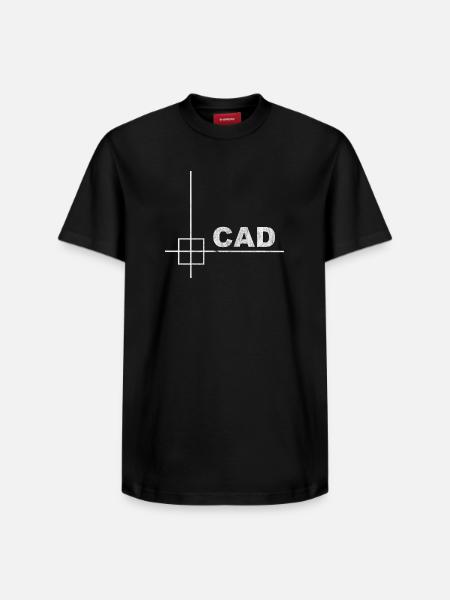 Minimal CAD Designer Engineering Design - Relaxed Unisex Supima Cotton T-Shirt – by SPREAD - black