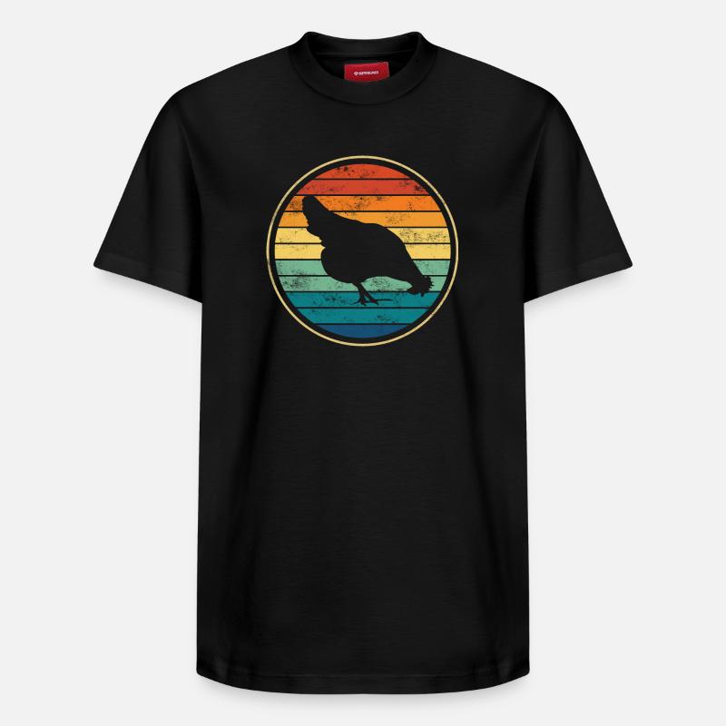Poulet poules - T-shirt unisexe décontracté en coton Supima – de SPREAD - noir