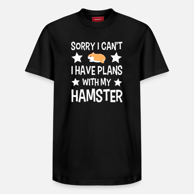 Hamster - T-shirt unisexe décontracté en coton Supima – de SPREAD - noir