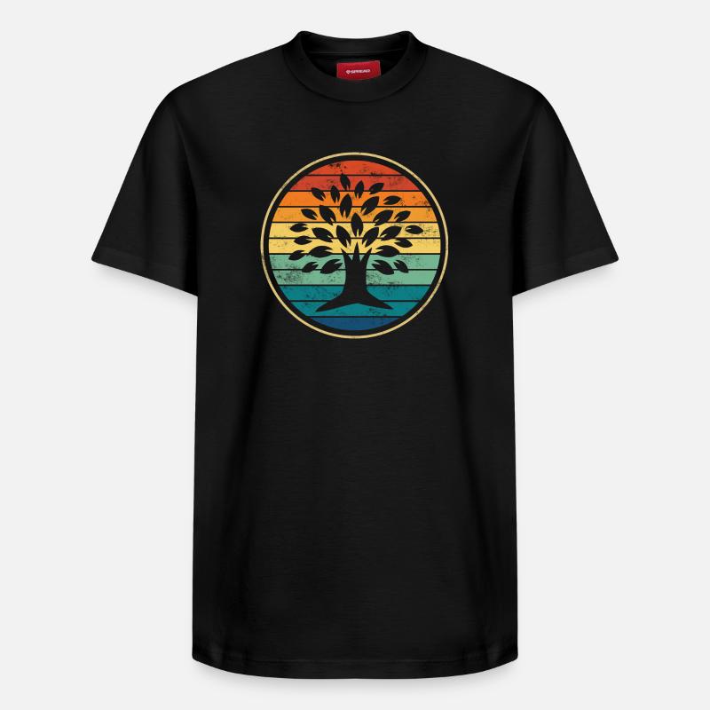 Baum - Relaxed Unisex Supima Cotton T-Shirt – von SPREAD - Schwarz