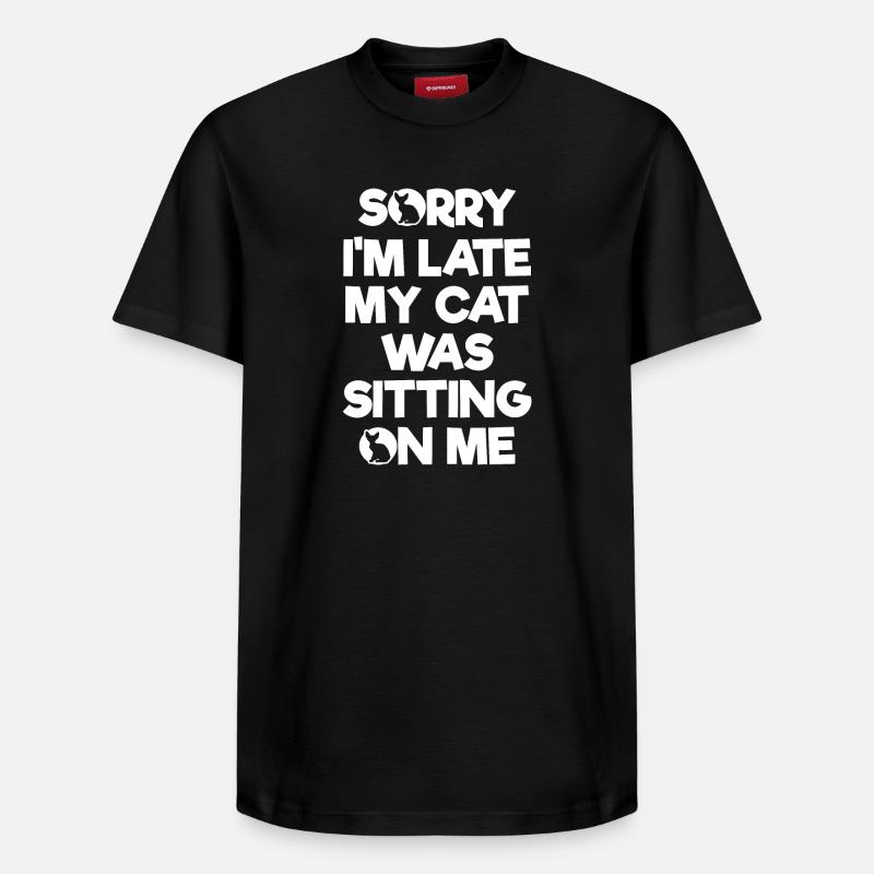 Chaton chat - T-shirt unisexe décontracté en coton Supima – de SPREAD - noir