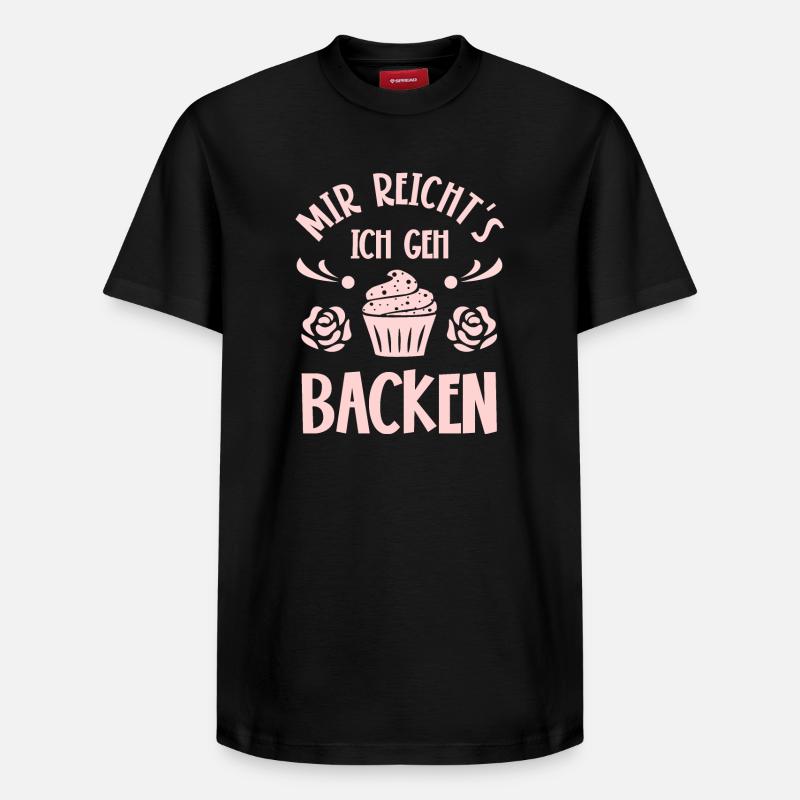 Backen Bäcker Bäckerin - Relaxed Unisex Supima Cotton T-Shirt – von SPREAD - Schwarz