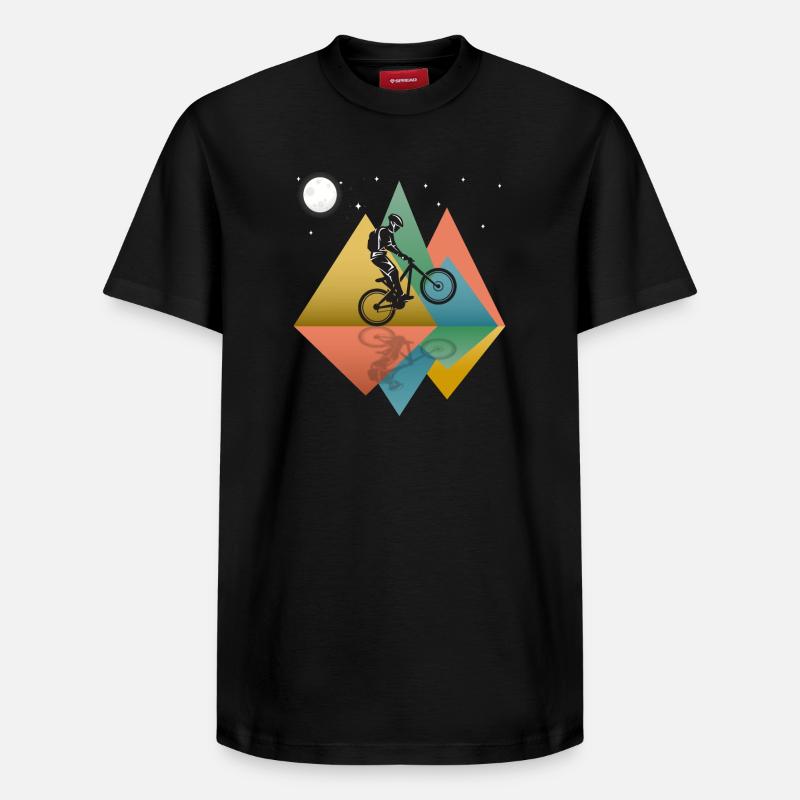 Vtt Rétro - T-shirt unisexe décontracté en coton Supima – de SPREAD - noir