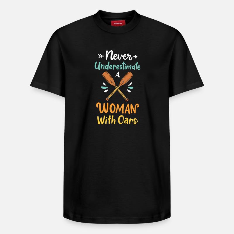 Aviron Rameur - T-shirt unisexe décontracté en coton Supima – de SPREAD - noir