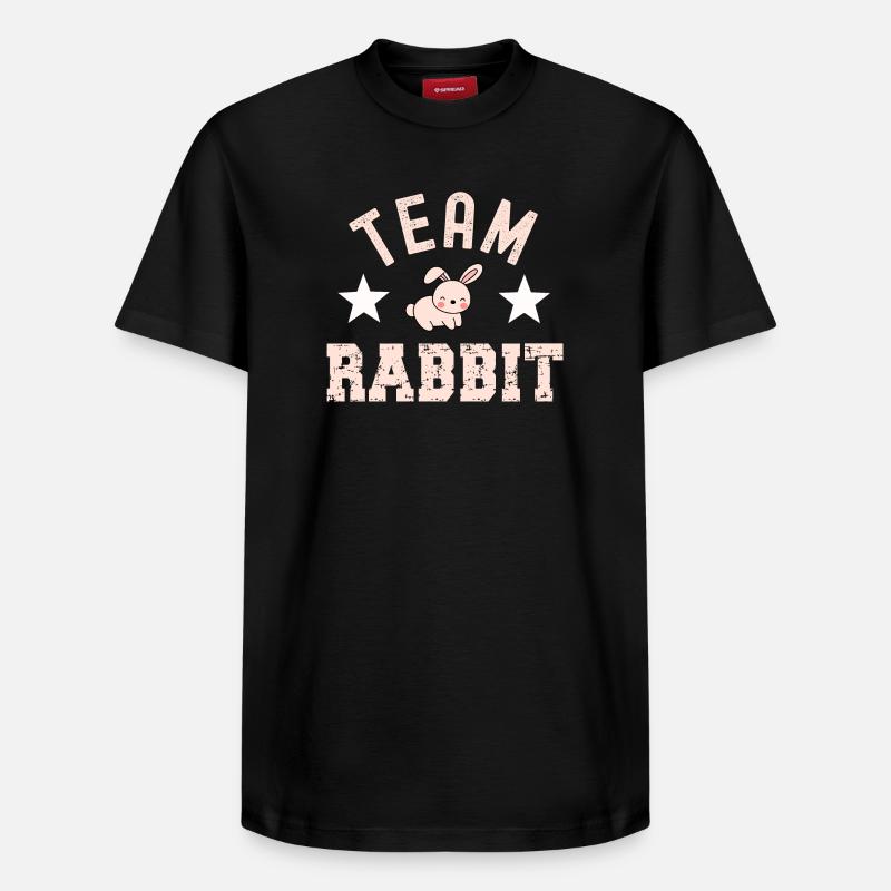 Lapin lapin - T-shirt unisexe décontracté en coton Supima – de SPREAD - noir