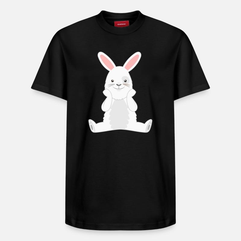 Lapin lapin - T-shirt unisexe décontracté en coton Supima – de SPREAD - noir