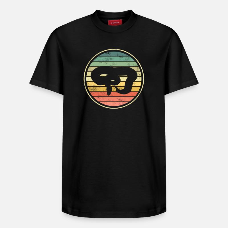 serpents serpents - T-shirt unisexe décontracté en coton Supima – de SPREAD - noir