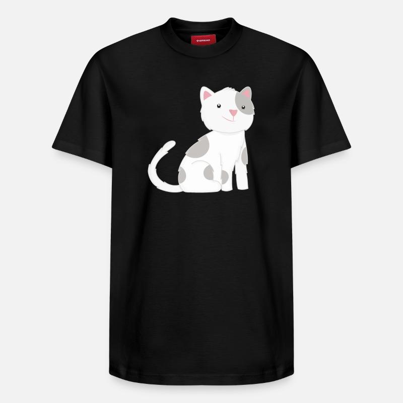 Chat Chats - T-shirt unisexe décontracté en coton Supima – de SPREAD - noir