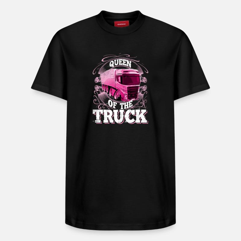 camionneuse - T-shirt unisexe décontracté en coton Supima – de SPREAD - noir