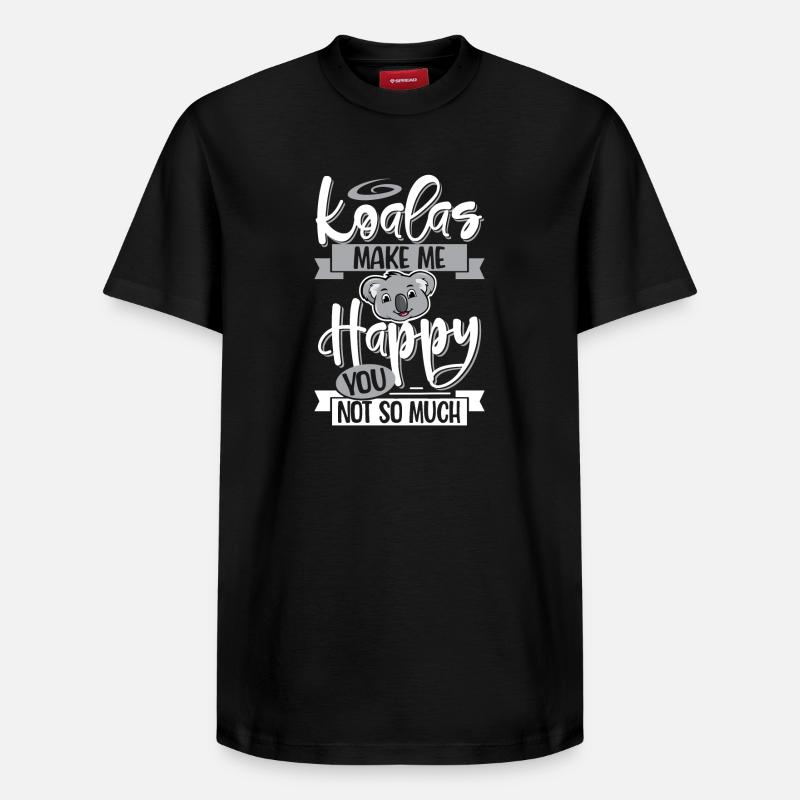 Koala - T-shirt unisexe décontracté en coton Supima – de SPREAD - noir
