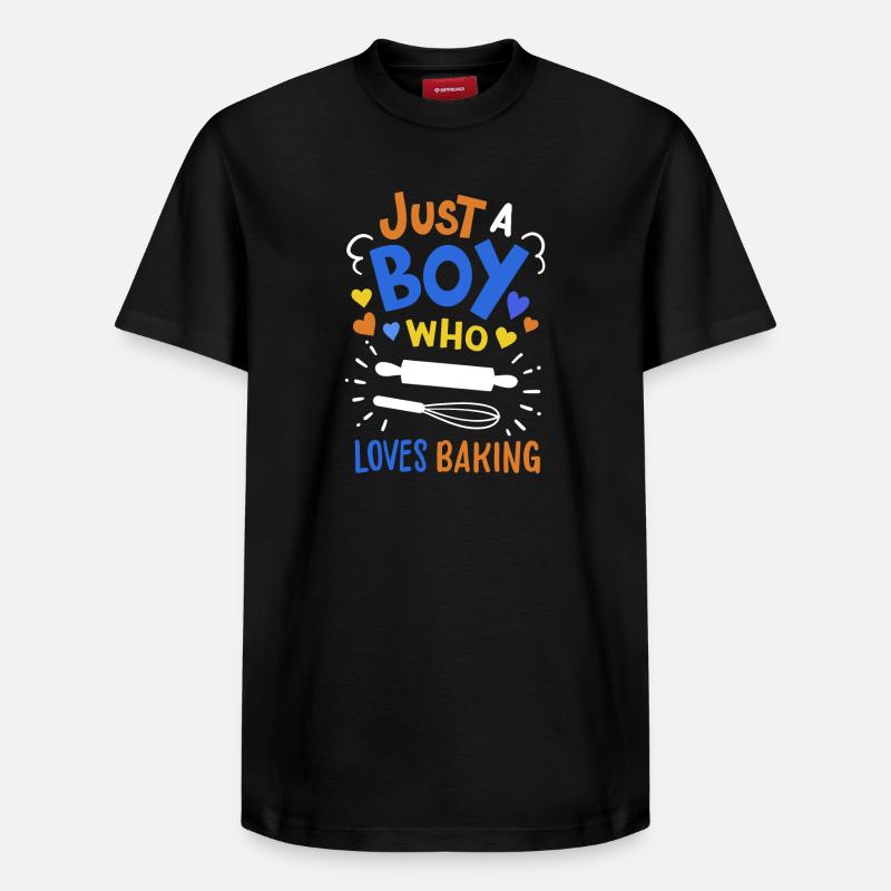 Backen Bäcker Hobbybäcker - Relaxed Unisex Supima Cotton T-Shirt – von SPREAD - Schwarz