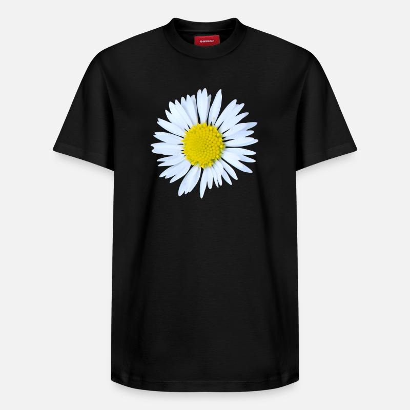 Gänseblümchen - Relaxed Unisex Supima Cotton T-Shirt – von SPREAD - Schwarz