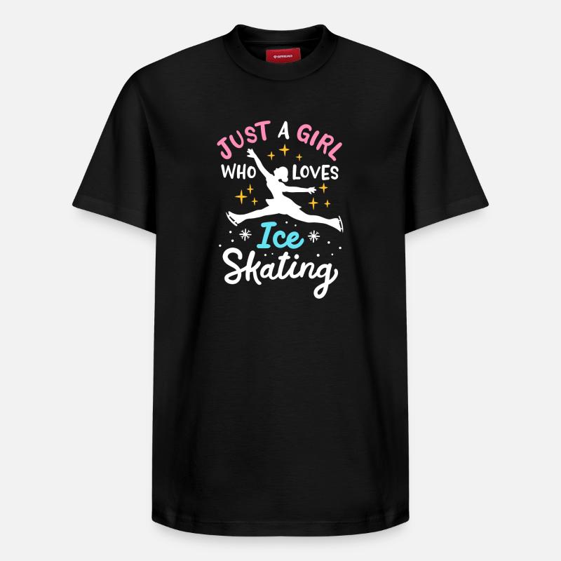 Eislaufen Eisläufer - Relaxed Unisex Supima Cotton T-Shirt – von SPREAD - Schwarz