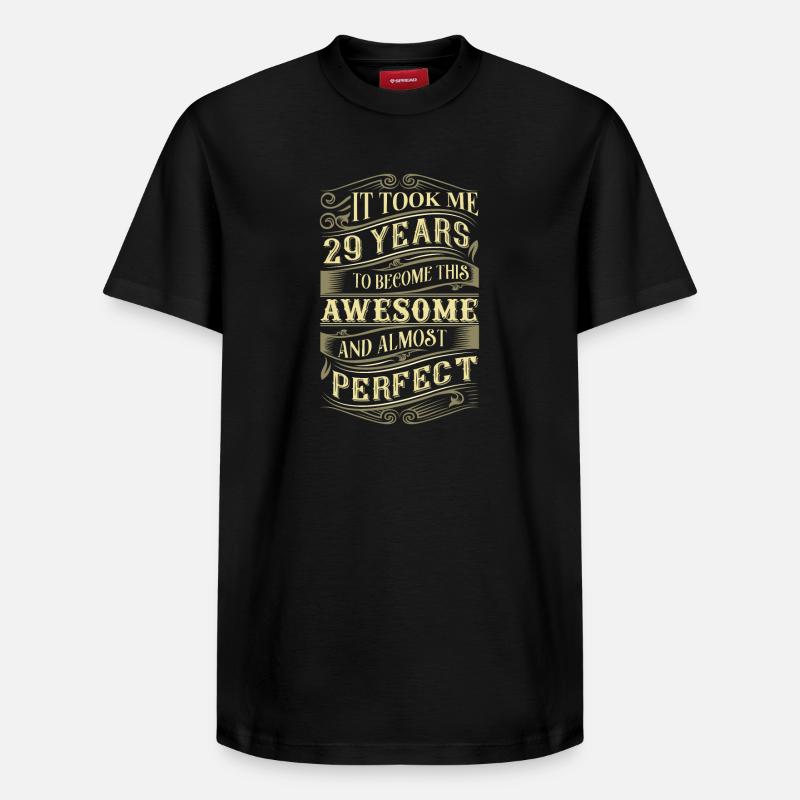 29 ans - T-shirt unisexe décontracté en coton Supima – de SPREAD - noir