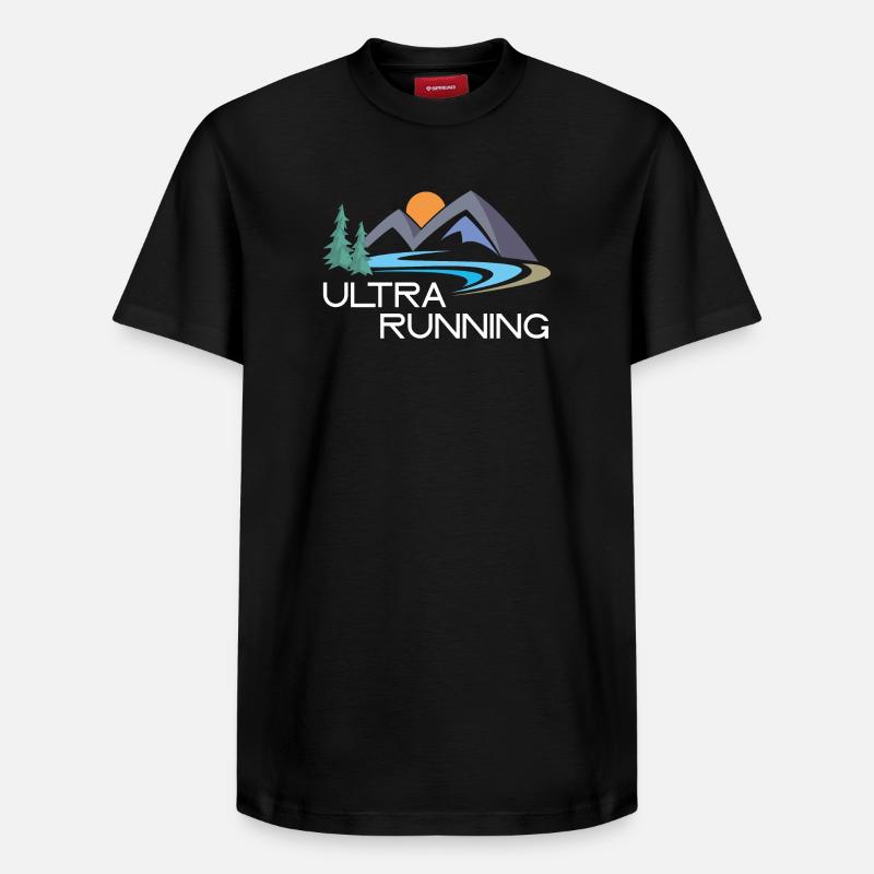 Ultra Running - T-shirt unisexe décontracté en coton Supima – de SPREAD - noir