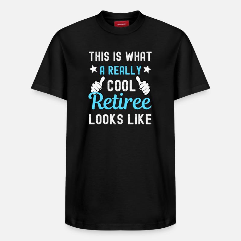 Retraité Retraité Retraité - T-shirt unisexe décontracté en coton Supima – de SPREAD - noir