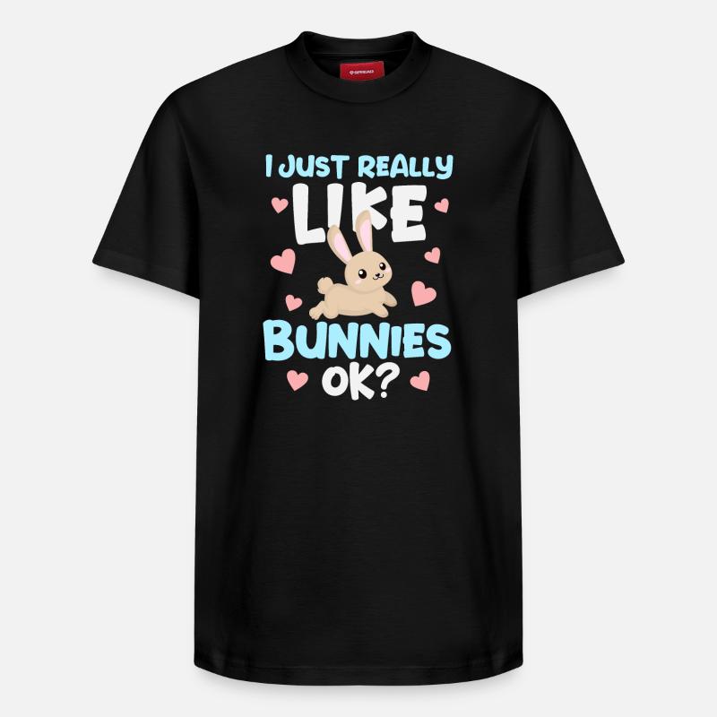 Rabbit Rabbit - Relaxed Unisex Supima Cotton T-Shirt – by SPREAD - black